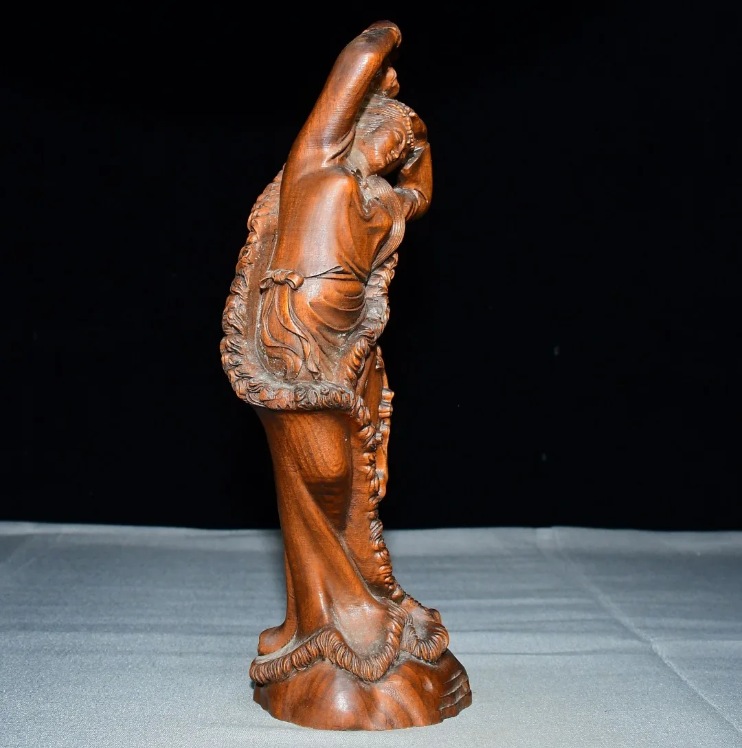 Old Boxwood Noble Consort and Beauty The Four Beauties Noble Consort is drunk classical beauty Study Amass wealth Ornaments