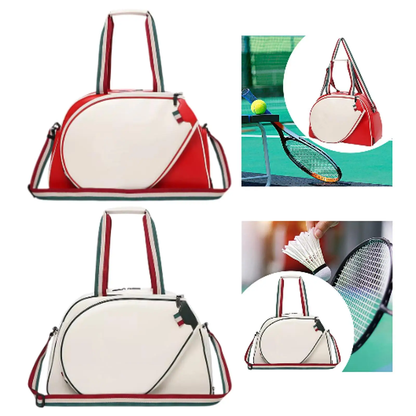 Tennis Tote Bag Players Equipment Sports Women Men Multipurpose Outdoor Storage with Adjustable Strap Professional Handbag