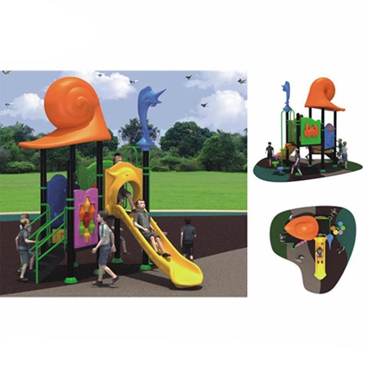 Customized Outdoor Recreation Playground Equipment - Preschool Plastic Large Outdoor Slide