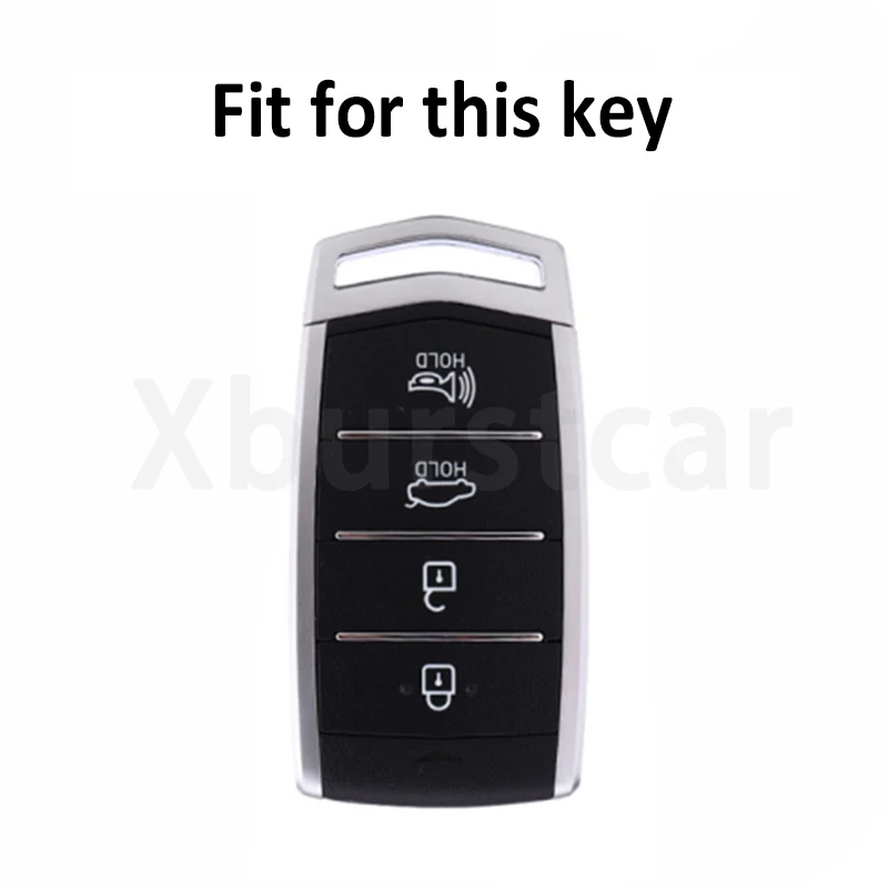 Transparent TPU Smart Remote Key Bag Shell for HYUNDAI Genesis G70 G80 EQ900 G90 Car Key Case Fob Cover Protector