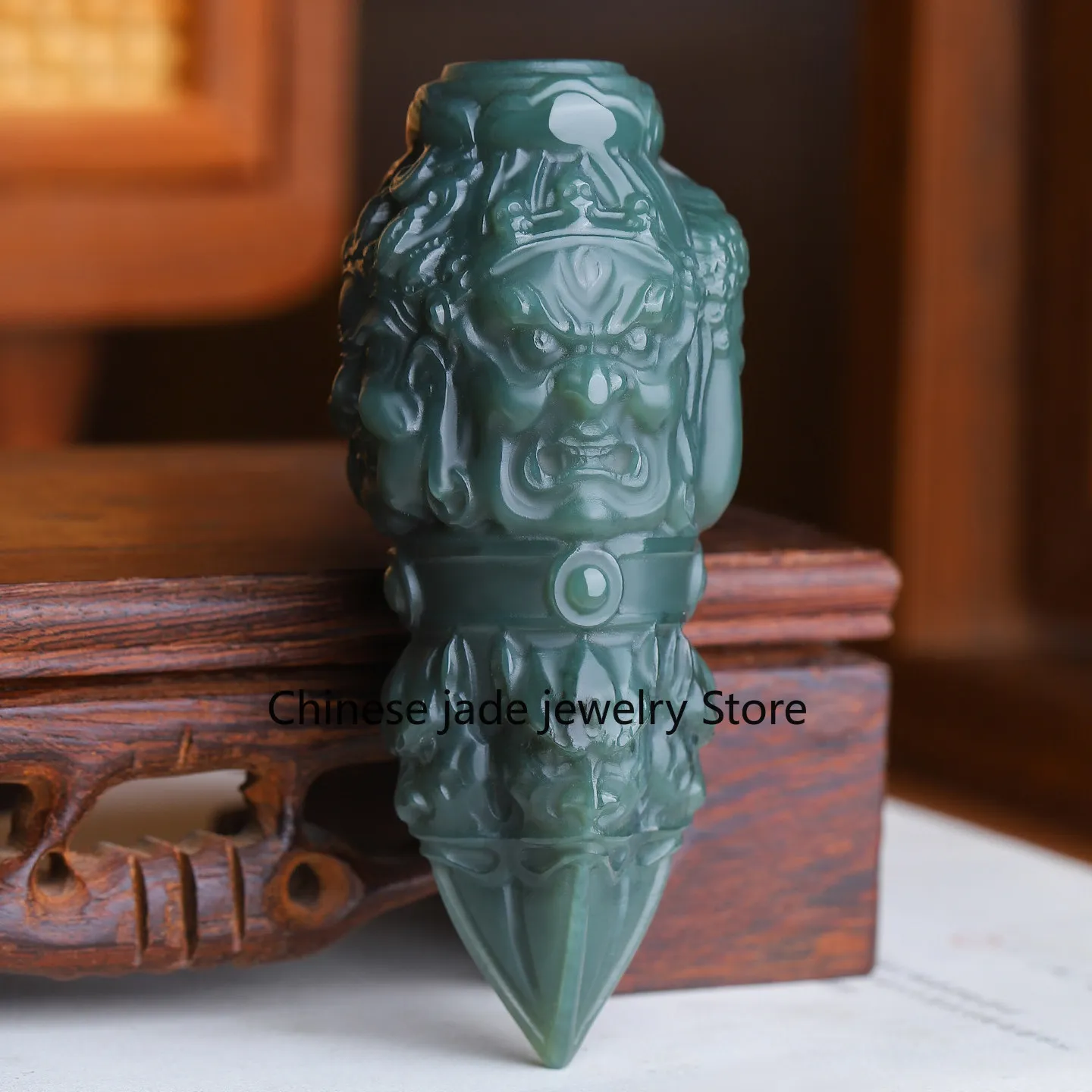 Genuine Xinjiang Hetian jade sapphire pestle hand handle piece men's and women's jade to play with vajra pestle jade cultural pl