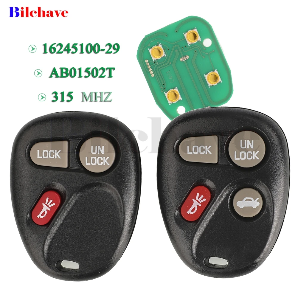 

JYQ 315MHz AB01502T/16245100-29 Car Remote Control For Chevrolet Malibu GMC Sierra Sonoma Cadillac Pontiac Sunfire Firebird