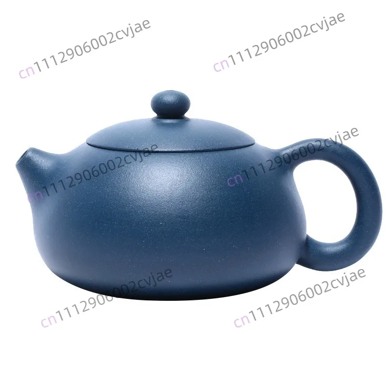 Imitation purple clay pot, all handmade azure mud flat, teapot household kung fu tea set