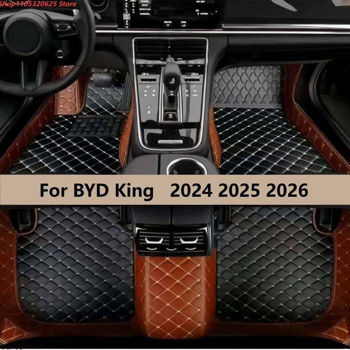 

Car Floor Mats Fit For BYD King 2024 2025 2026 Waterproof Pads Foot Carpets Floor Covers Auto Accessories
