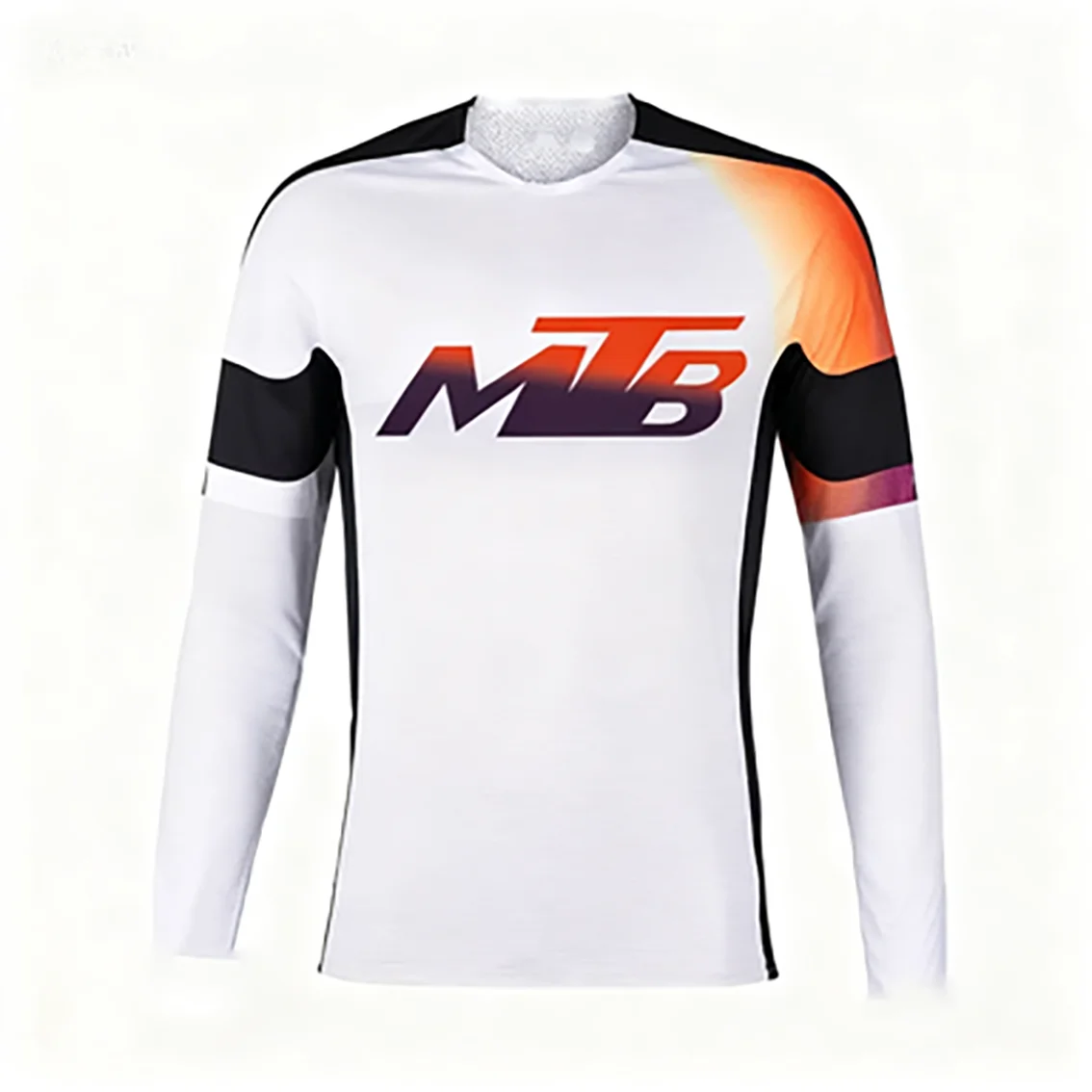 Maglia da ciclismo sfumata Pro-Grade - Maglia MTB a maniche lunghe traspirante e ad asciugatura rapida per trail riding Design sfumato traspirante