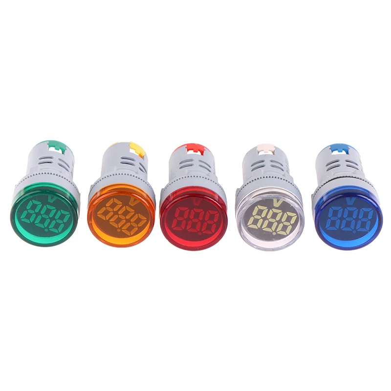 【K】1Pc DIY 22MM AD16-22DSV Mini Voltage Meter LED Digital Display Voltmeter Indicator Signal Light/ Colorful Lamp