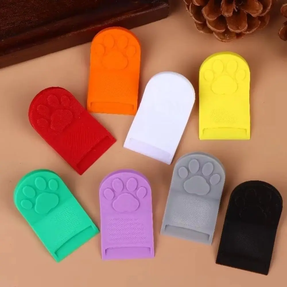 Portable Non-Slip Grip Cat Food Can Opener Easy-Clean Ergonomic Bottle Opener Plastic Cat Paw Canned Food Opener Pet Feeding