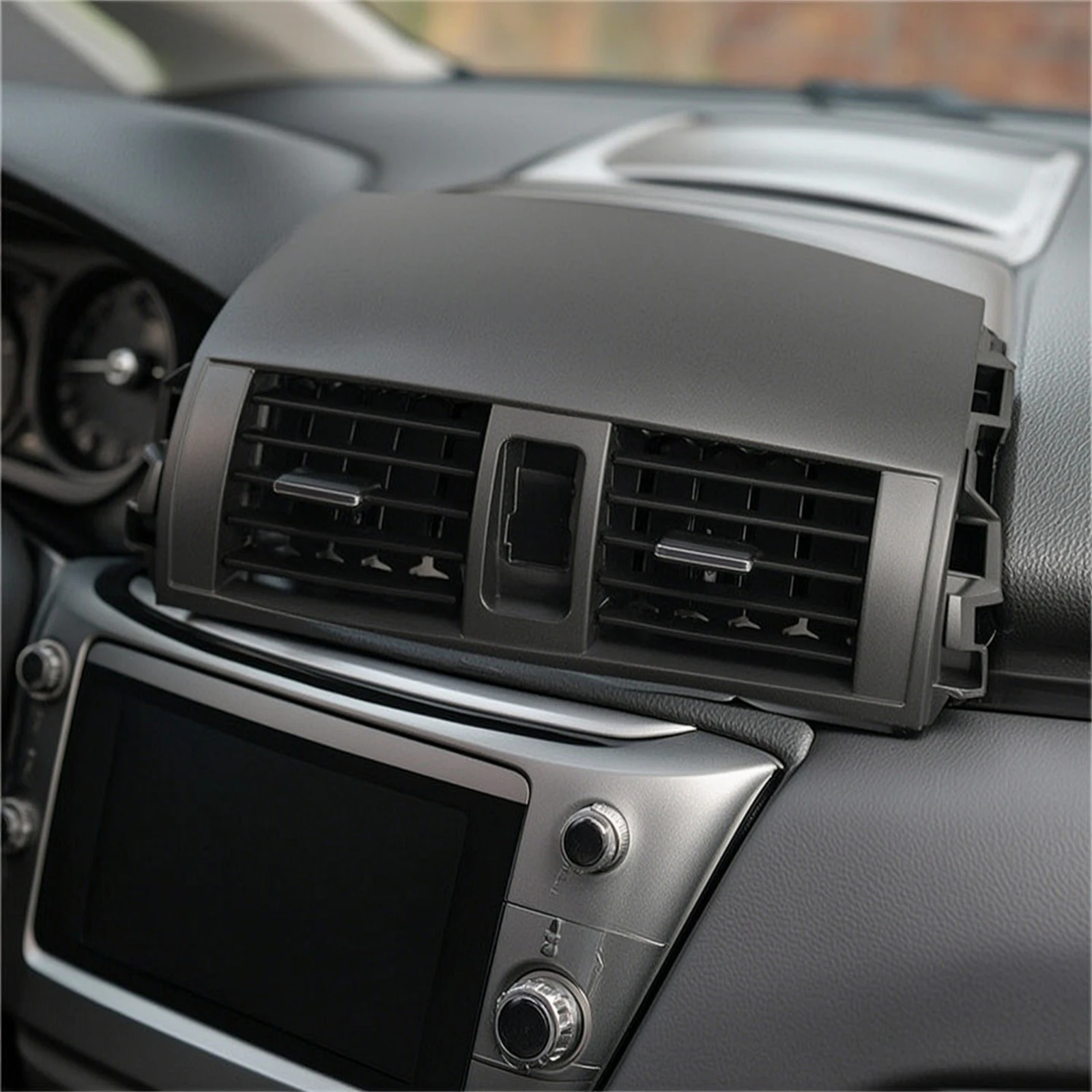 Center Dash A/C Outlet Vent Panel Direct Replacement Center Dash Air Vent Panel Auto Part Sun-Proof Easy Installation
