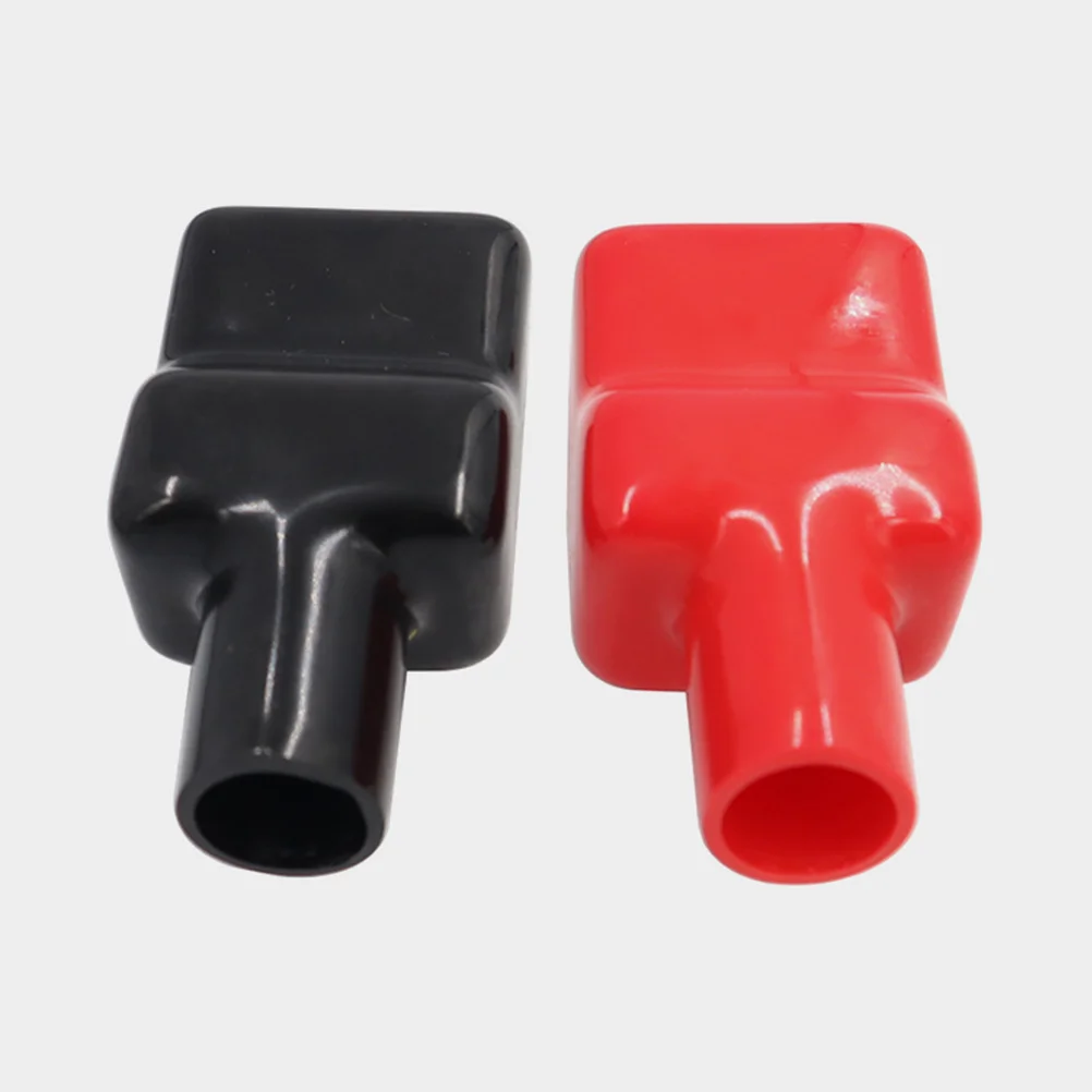 

3Pairs Terminal Protector Terminal Insulating Rubber Covers Positive Negative Protective Caps Auto Marine