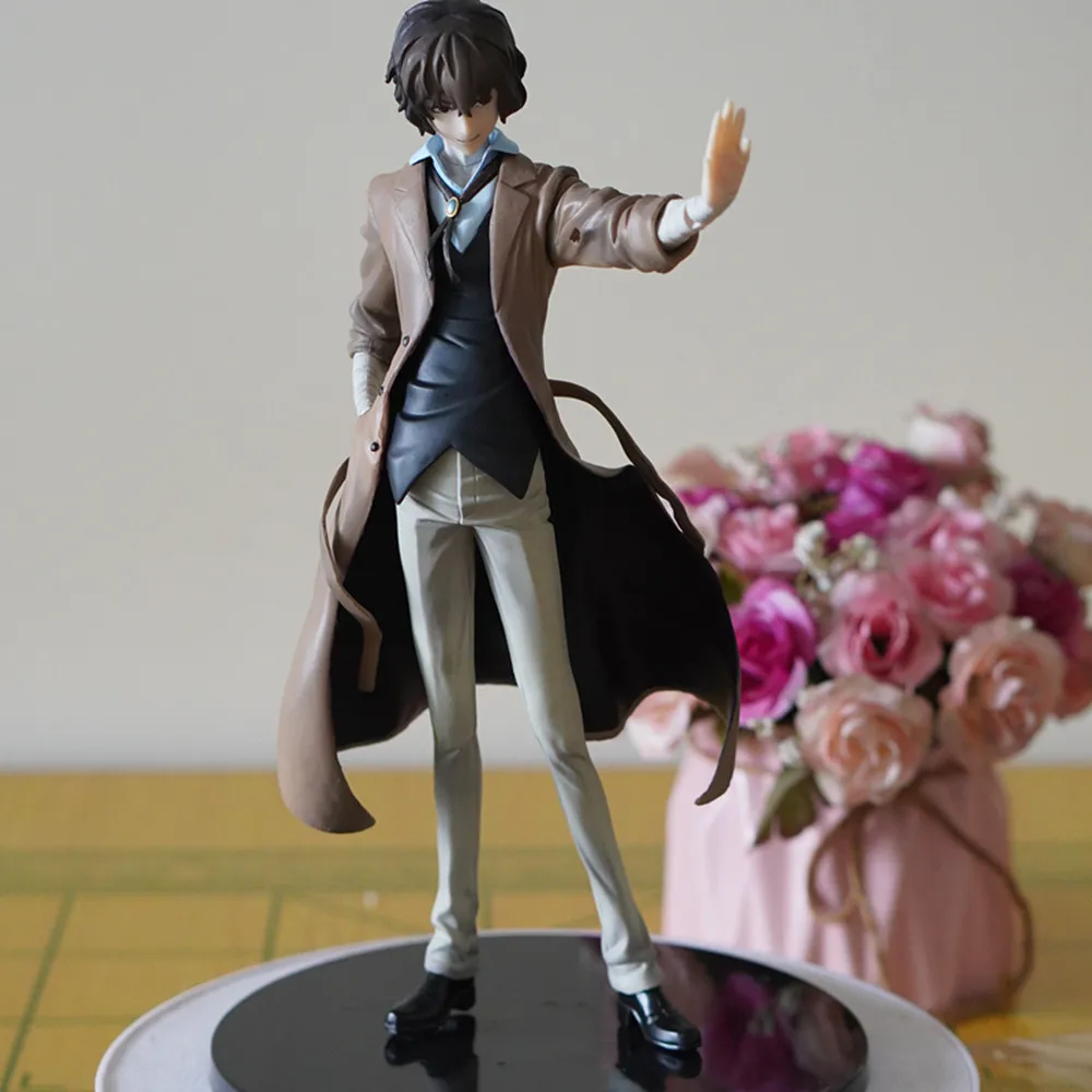26CM Bungo Stray Dogs 1/7 Scale Dazai Osamu No Longer Human Figure  PVC Statue Model Desktop Ornament Anime Collectible Gift