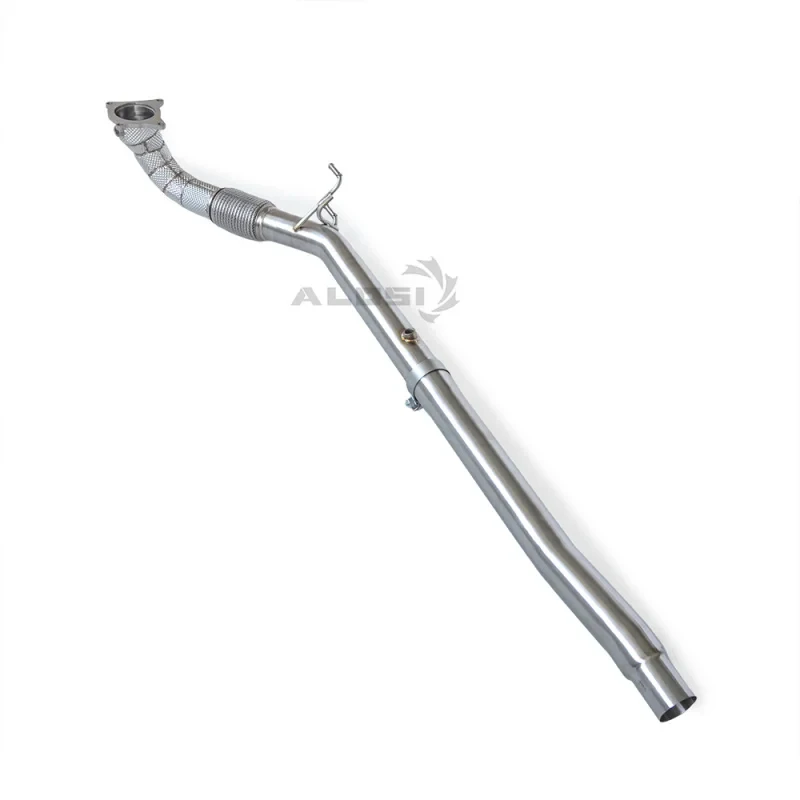 Afbeelding 3: High-flow uitlaatpijp Q3 2.0T 2.0T 2011-2018 Performance uitlaat downpipe met hitteschild