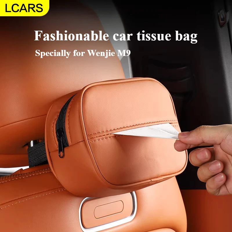 

Lcars-Applicable Wenjie M9 Tissue Box Car Hanging Tissue Box Car Interior Supplies Accessories