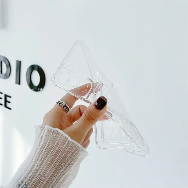 حافظة لهاتف سامسونج جالاكسي S21 S22 S23 FE S24 Plus A55 A35 A25 A15 A24 A54 A14 A34 A53 S24 Ultra 5G غطاء شفاف مقاوم للصدمات #3