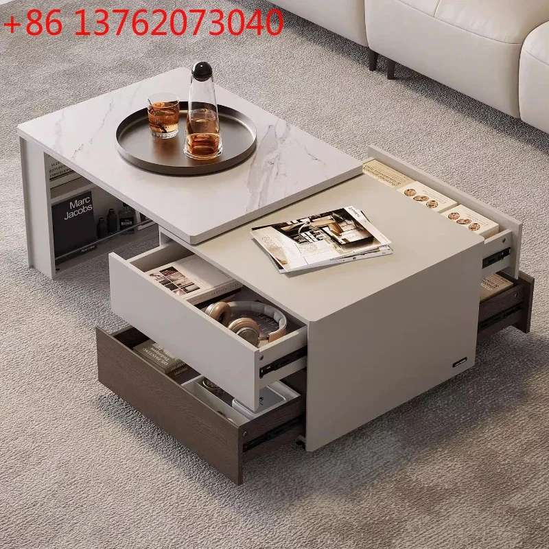 

Modern telescopic coffee tables Sedentary side table home furniture Tv table 180 cm 200 cm tv cabinet living room furniture