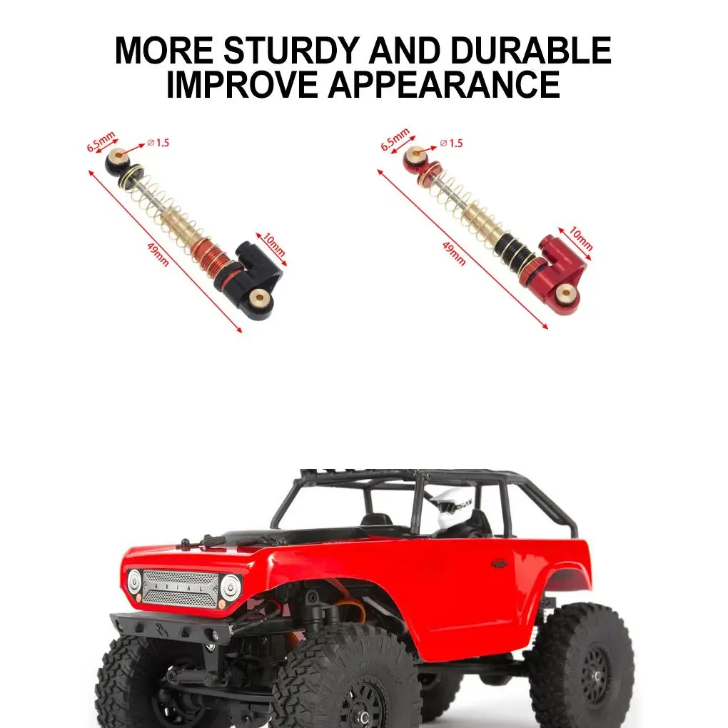 سبائك الألومنيوم السلس الجبهة مانع الصدمات الخلفي ل 1/10 1/24 LOSI محوري TRX4 SCX24 RR10 90048 RC جزء السيارة RC اكسسوارات السيارات #5