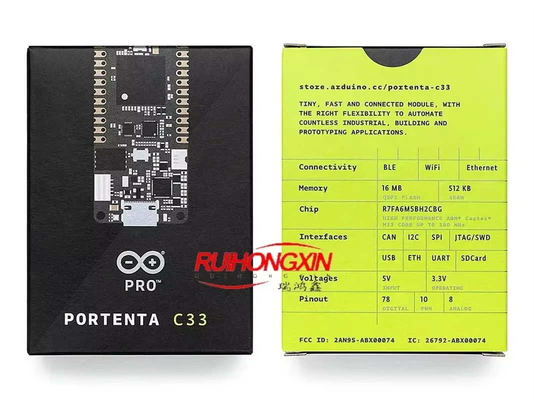 

ARDUINO Portenta C33 ABX00074 Renesas R7FA6M5BH2CBG development board