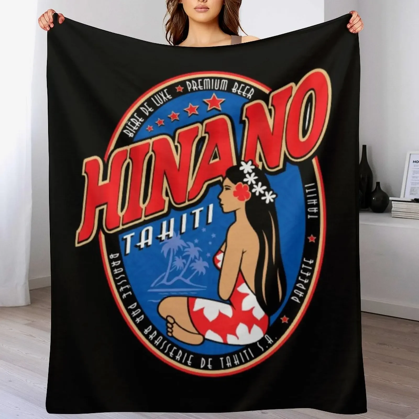 

New Hinano Tahiti T-ShirtHINANO TAHITI Throw Blanket Compact Warm Blanket for Car Road Trip