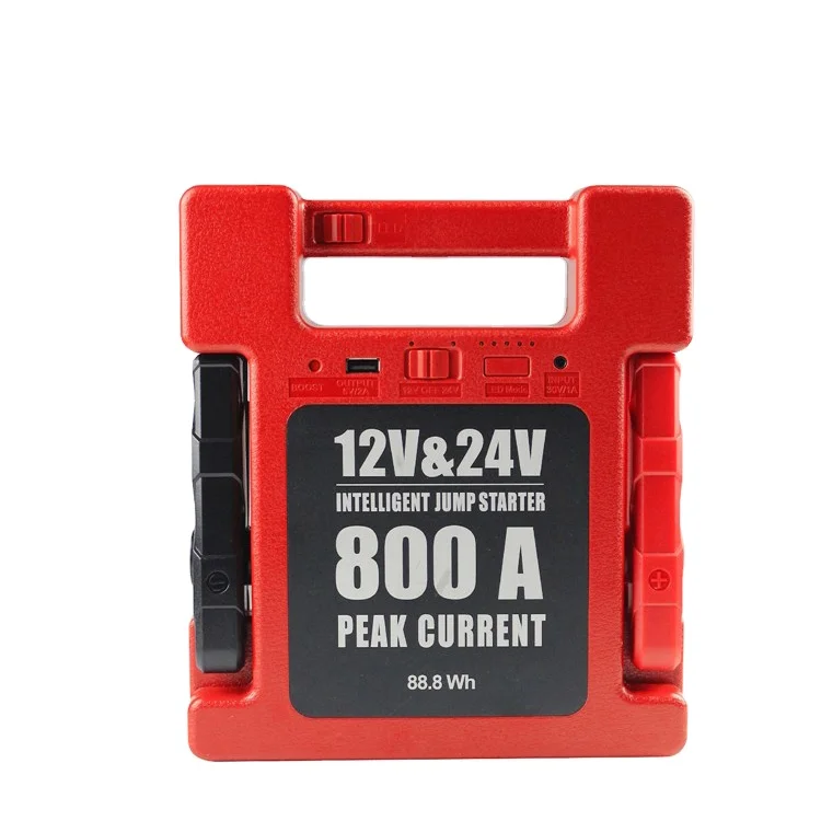 

jumper cable car booster battery charger 12v 24000mAh car starter power bank jump starter portable power pack tack life