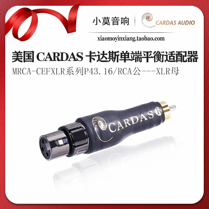 American CARDAS MRCA-CEFXLR Series P43.16 RCA Male to XLR Female Plug Adapter