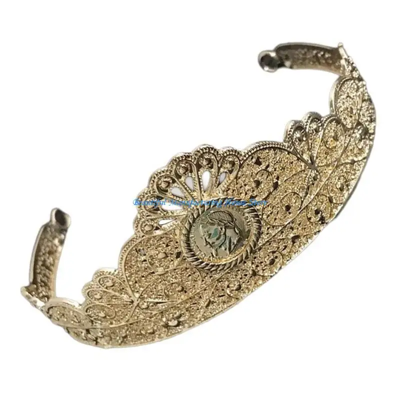 E56A Elaborate Chain Belly Chain for Dress Chain Belt for Women Waist Chain Belt Crown Waist Chain Crown Belt