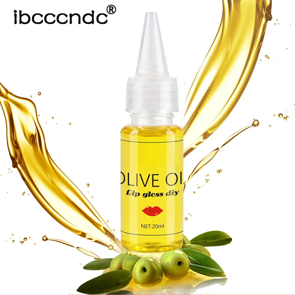 Brillo de labios de aceite de oliva, pigmento líquido, sabor, esencia, gota de aceite para brillo de labios transparente, Base de Gel, esmalte de labios, brillo de labios hidratante inodoro