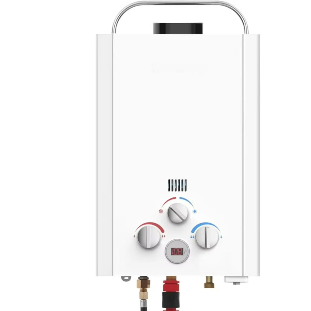 Tankless Camping Outdoor Gas Geyser  With Carry Handle