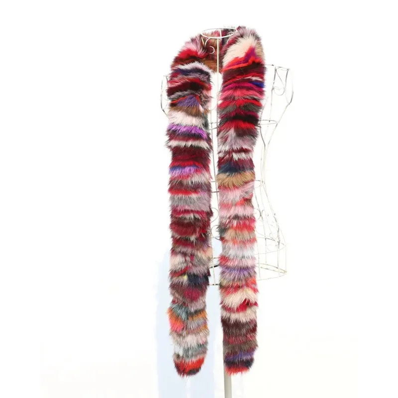 

Infinity Color Fur Handmade fox Fur Scarf