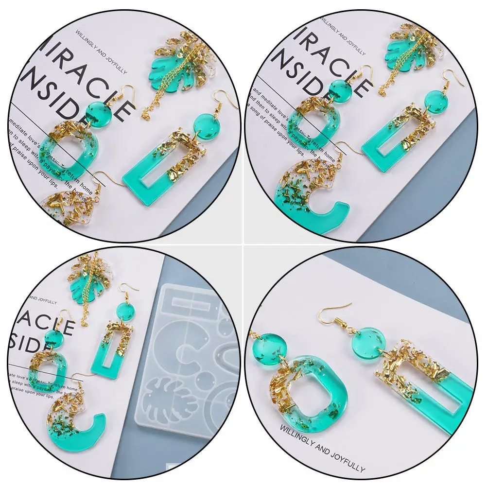 

Набор из 2 силиконовых форм для украшений: серьги, подвески, DIY-поделки. Гладкое извлечение из формы, легко чистится. Креативный набор для совместного творчества родителей и детей.