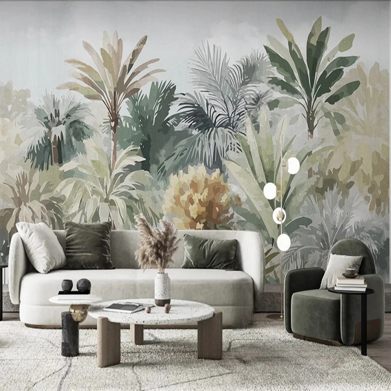 

MU8538 Photo Wallpaper 3D Hand Painted Nordic Landscape Forest Mural For Living Room Bedroom Study Waterproof Stickers Decor