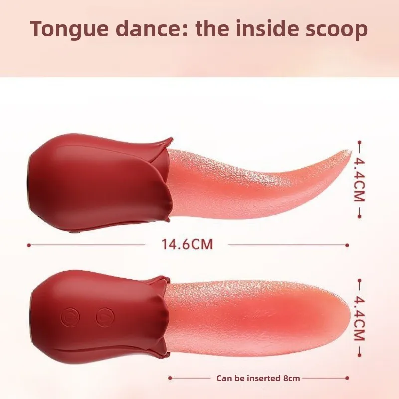Mia Honey Tongue Clit Tongue Licking Vibrator Thrusting Female Masturbator Electric Massage Stick Sex Products view 5
