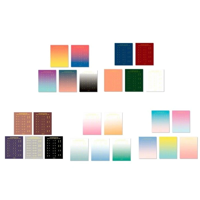 10 arkuszy Miesięczne naklejki Tab Klejek Miesięczny Planner Tabs Index Naklejki