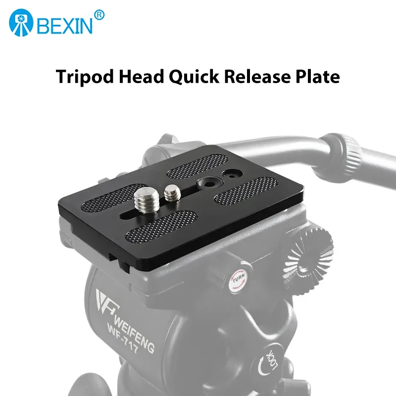 BEXIN 717 Hydraulic Head Quick Release Plate Accessories Video Camera Tripod Mount Plate for Weifeng 717 EI-717A 717AH Tripod