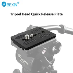 BEXIN 717 Hydraulic Head Quick Release Plate Accessories Video Camera Tripod Mount Plate for Weifeng 717 EI-717A 717AH Tripod