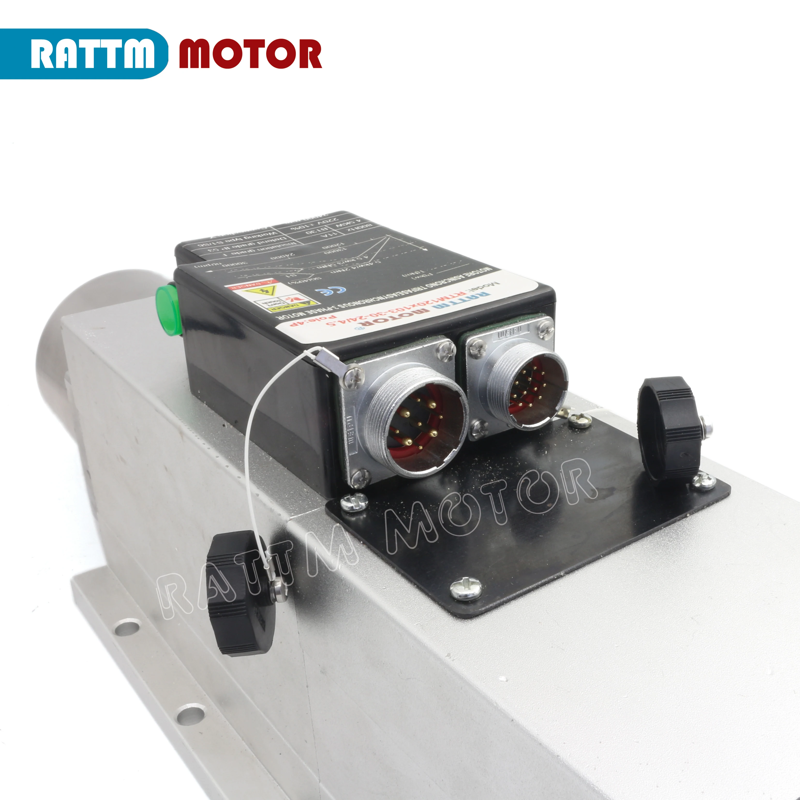 【CN/EU】RATTM MOTOR Automatic Tool Changer 4.5kw Square BT30 ATC Spindle Air Cooled Spindle 220V / 380V + 5.5kw FULING Inverter