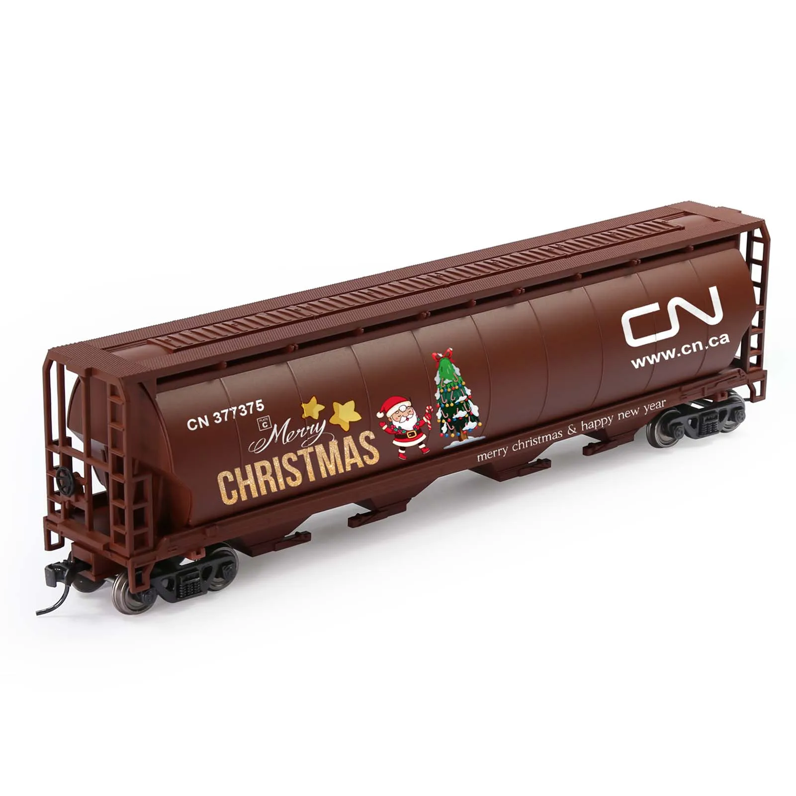 Evemodel Wagon HO Scale 1:87 4-Bay Covered Grain Hopper Car DIY Graffiti for Christmas Gift C8744