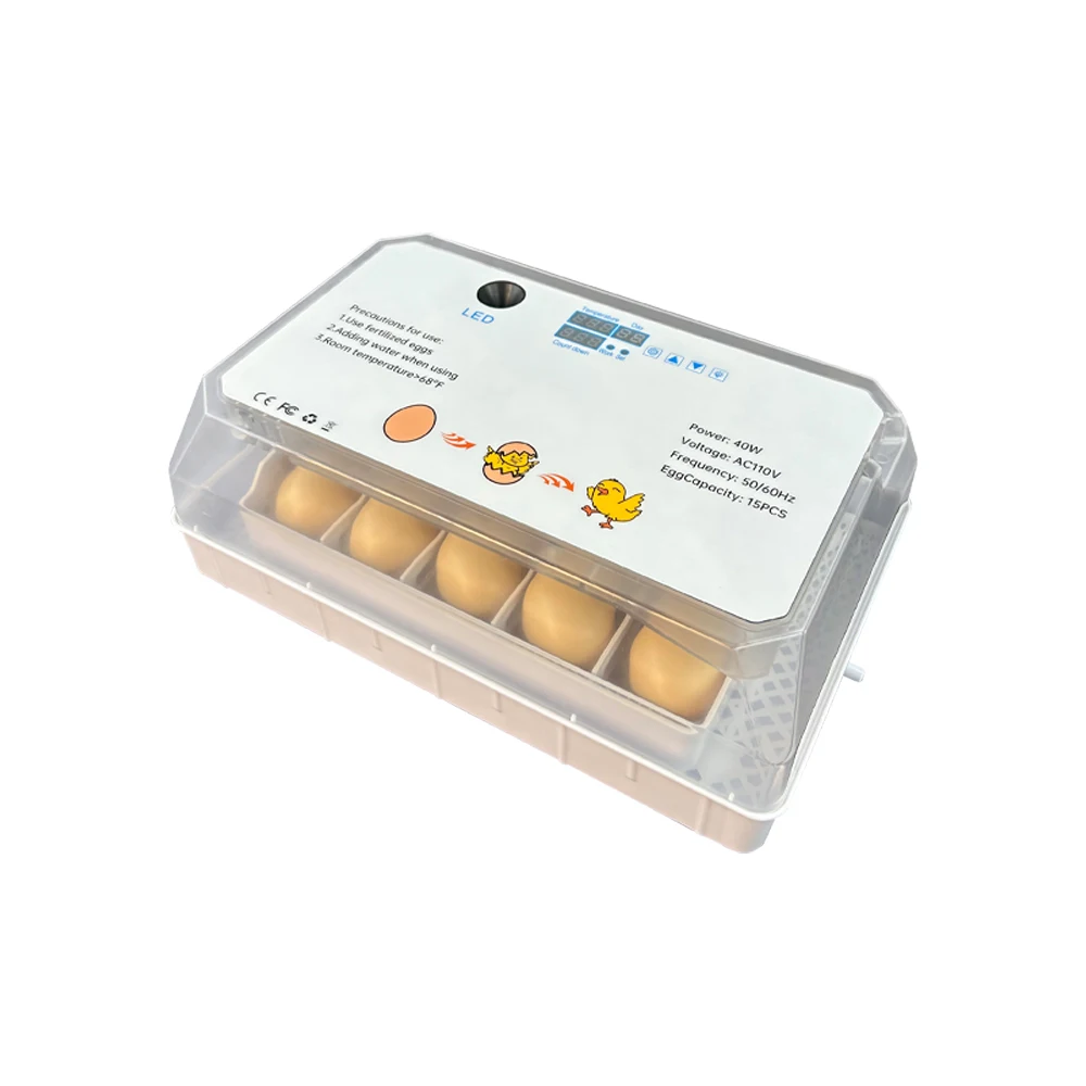 Automatic Mini 15 Egg Incubator With Automatic Hydrated Egg Incubator