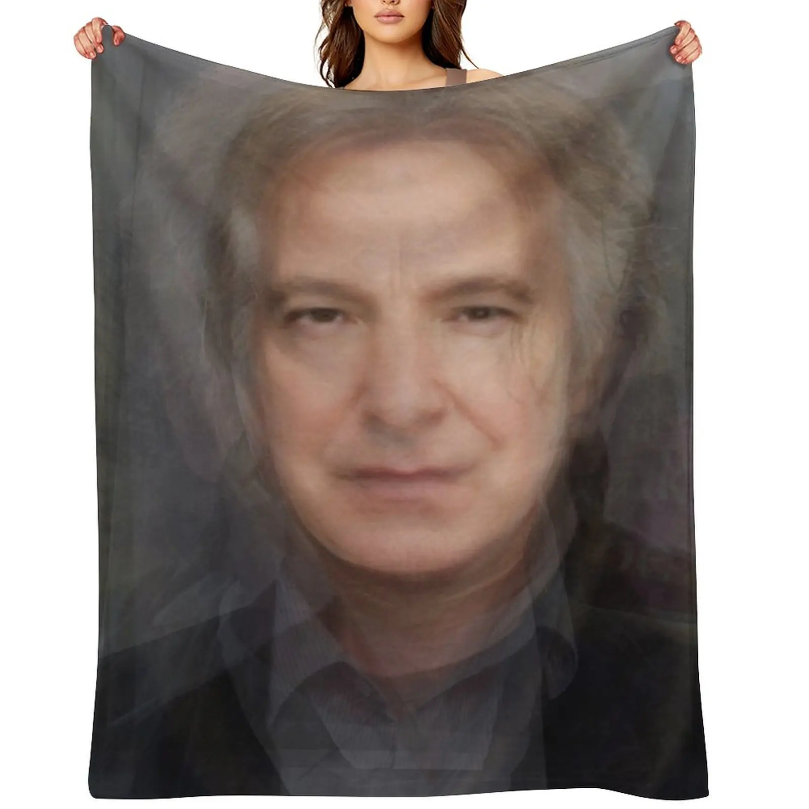 

Alan Rickman Severus Snape Portrait Overlay Throw Blanket Blankets Sofas Of Decoration Baby Softest Single Blankets