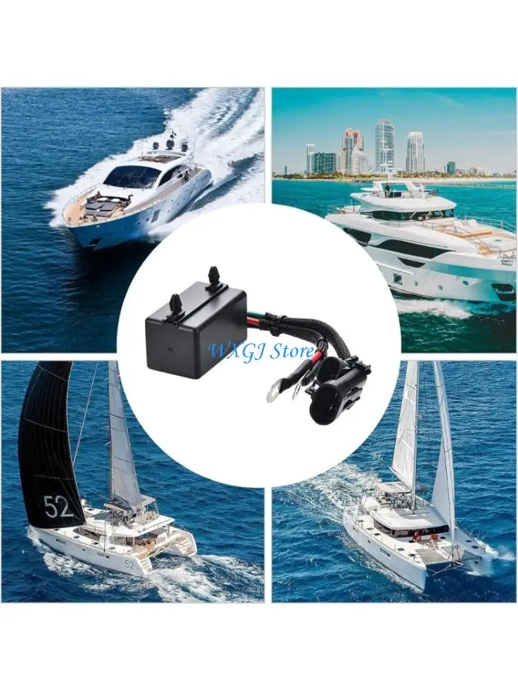 37JE Wiring Unit 586767 0586767 for Evinrude Johnson OMC Marine Trim System Service, Attached Ends, and Number Reference Layout