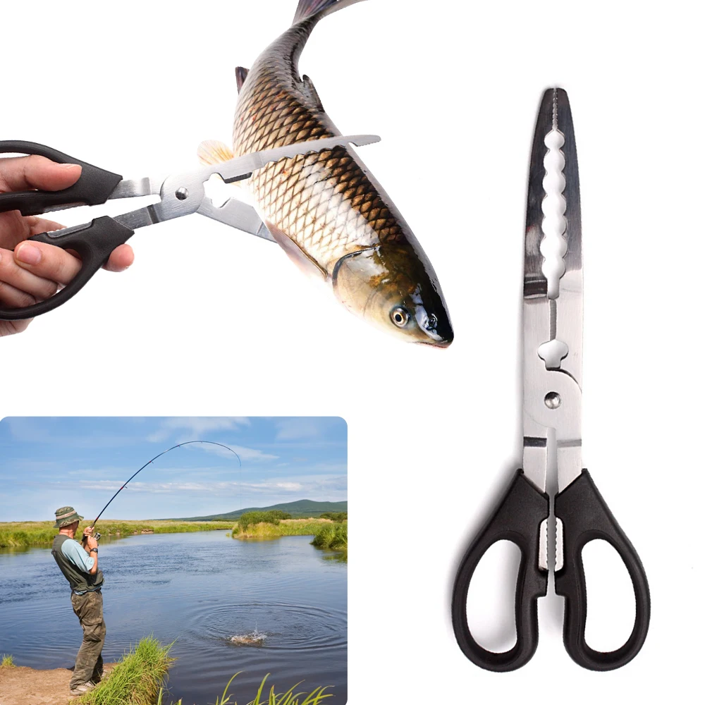 Fishing Pliers Gripper Fish Control Crab Clamp Claw Tongue Grip Fishing Tackle Pliers Gear Accessory