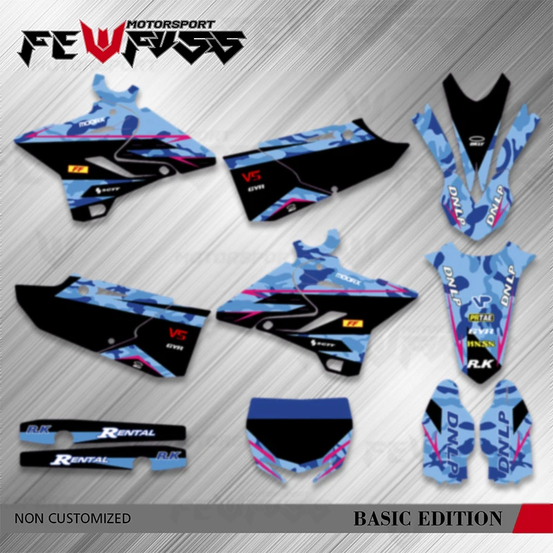 Fewfuss For YAMAHA YZ125 YZ250 YZ 125 250 2015 2016 2017 2018 2019 2020 2021 Graphics Decal Stickers for YZ125X 2016-2021