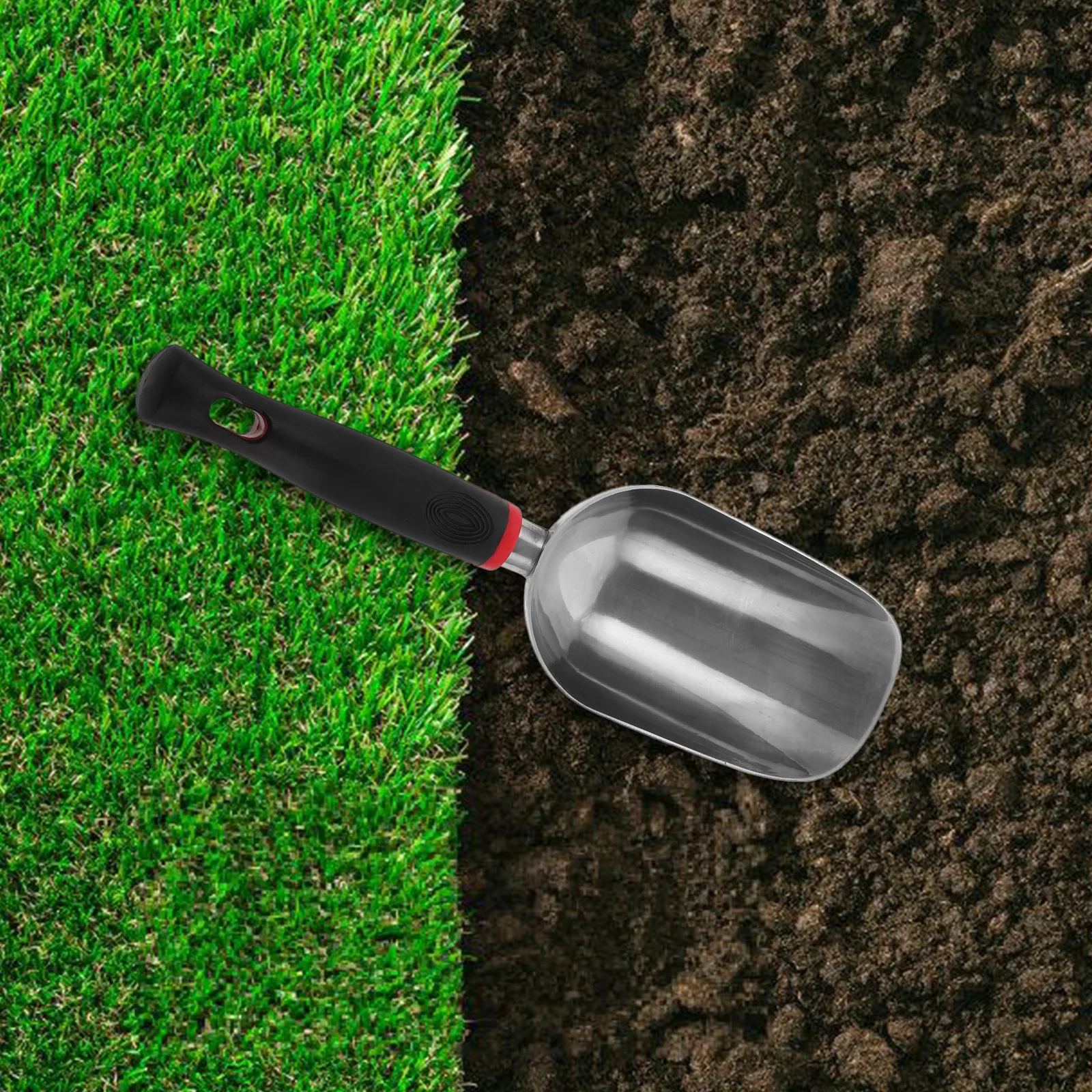 

Aluminum Alloy Garden Shovel Soil Scoop Ice Hand Shovel Orange Multi Functional Heavy Duty Outdoor Tools Metal Spade