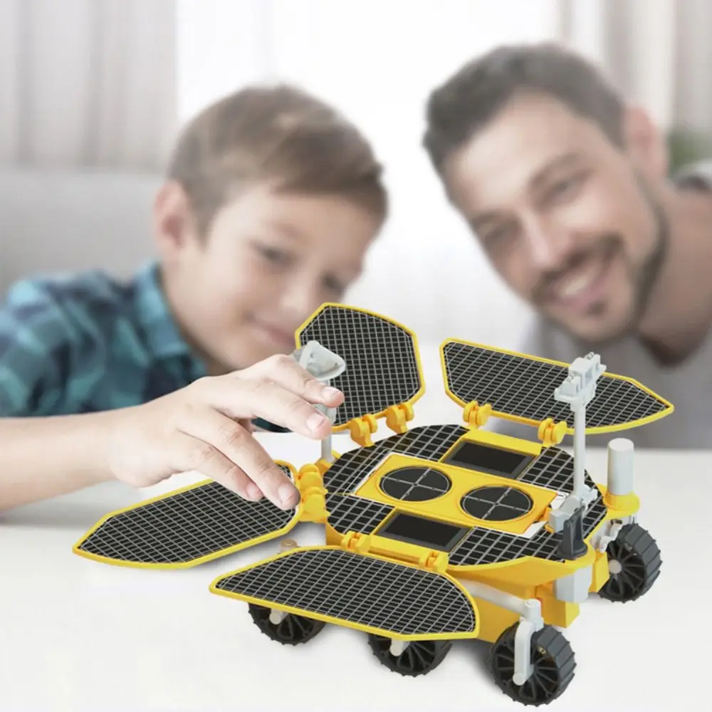 Plastic Space Mars Car Model Solar Energy Action Figures Zhu Rong Car Model DIY Ornament Die-cast Model Decoration