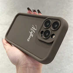 Personalized Customized Name Case For iPhone 16 15 14 13 12 Pro Max Luxury Candy Silicone Shockproof DIY Full Cover 11 Pro Max