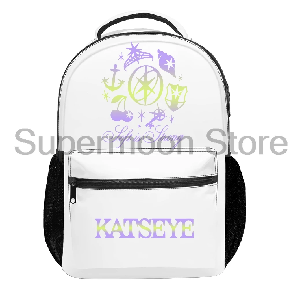 Kpop Katseye Soft is Strong Backpack 2025 Beautiful Chaos Tour Women Men Rucksack Casual Travel Bag Unisex Outdoor Daypack