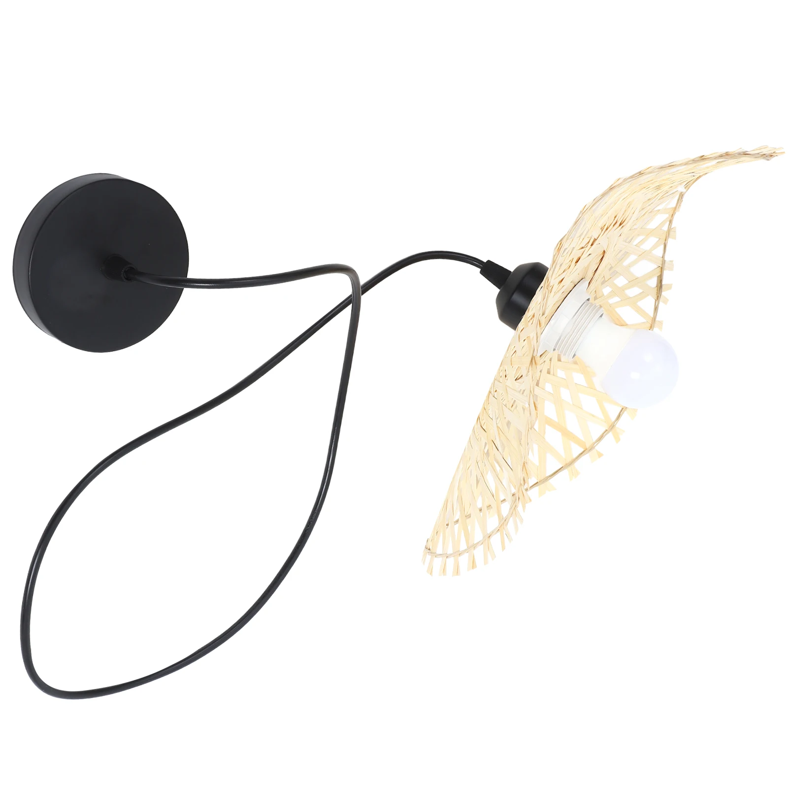 

1pc Rattan Art Chandelier Romantic Simple Hanging Lamp Durable Creative Indoor Ceiling Light For Home Bar Coffee Shop Decoration