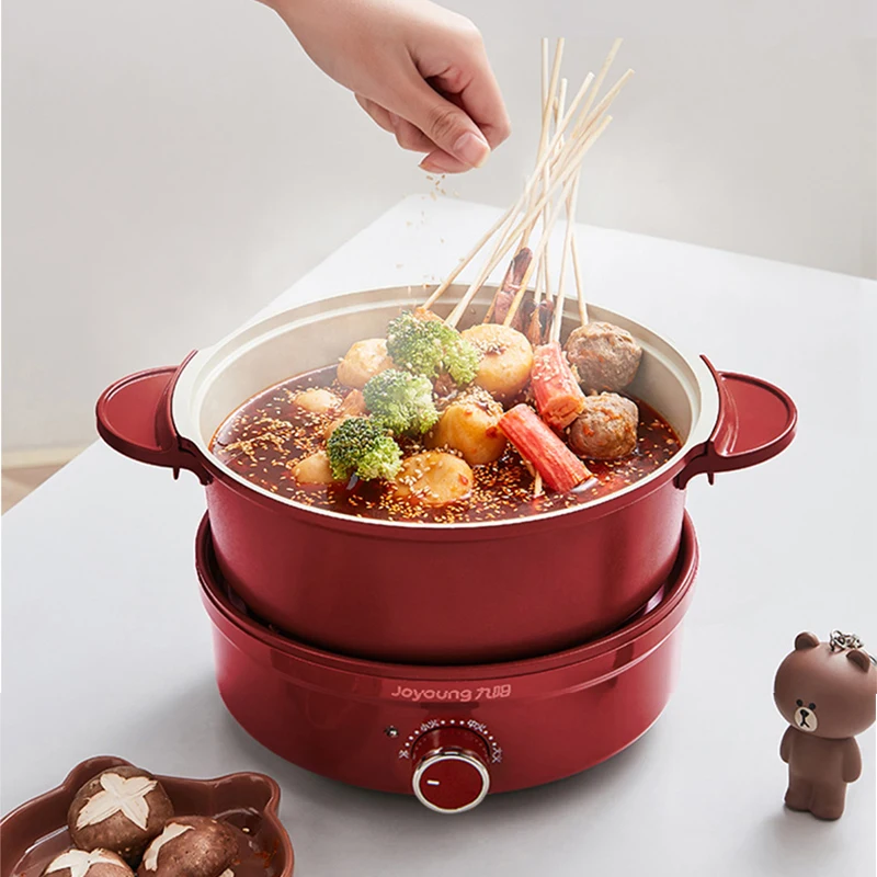 2024 Electric Hot Pot 2.5L Household Multifunctional Student Dormitory Split Removable and Washable Small Electric Cooking Pot