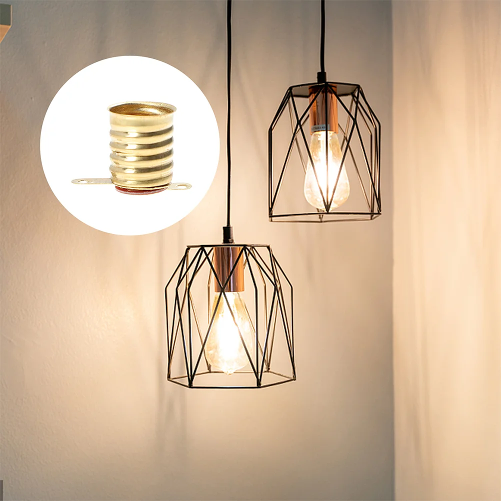 50 قطعة قاعدة مصابيح النحاس الأصفر E10 المقبس لمبة حامل مقبس الإضاءة لمبات صغيرة حامل لمبة Led صغيرة المقبس الإضاءة الملحقات #6