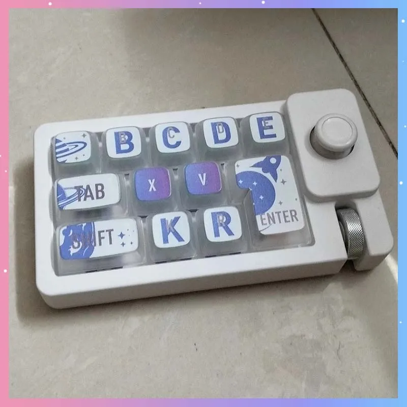 

Игровая механическая клавиатура W910, 12 клавиш, RGB-подсветка, программируемые макросы, полная поддержка горячей замены клавиш, с одной ручкой и одним джойстиком, для киберспорта