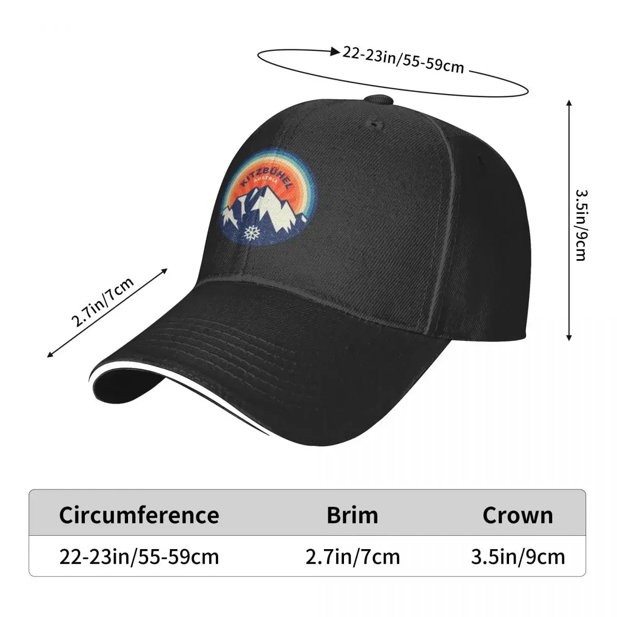 Kitzbühel, Austria Baseball Cap sun hat Sun Hat For Children Sunhat Men Caps Women's