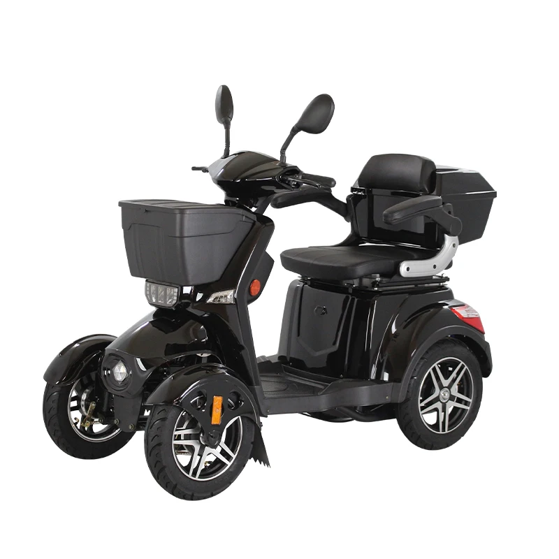 

Factory Price Large Storage Basket Outdoor Travel 4 Wheels Mobility Electric Scooter for the Elderly and Disabled